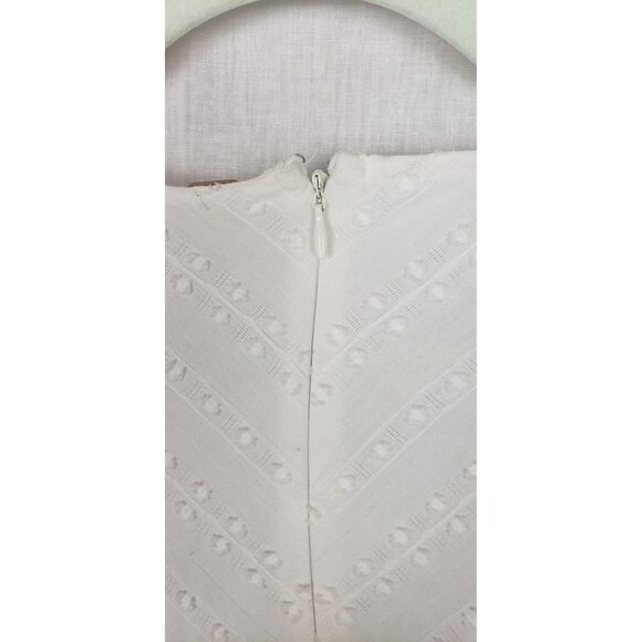 Free People Ivory White Dress 12 Lace Swiss Dot Boho Festival Prairie Cottage - Picture 5 of 6